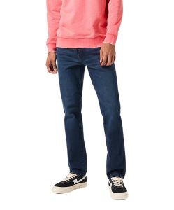 Wrangler Texas Slim Jeans in blue black Waschung