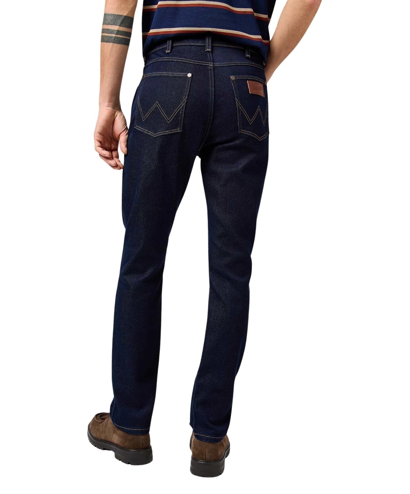 Herren Jeans Larston von Wrangler in Moonlight Rinse