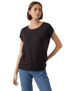 Vero Moda T-Shirt AVA mit Rundhals in Schwarz