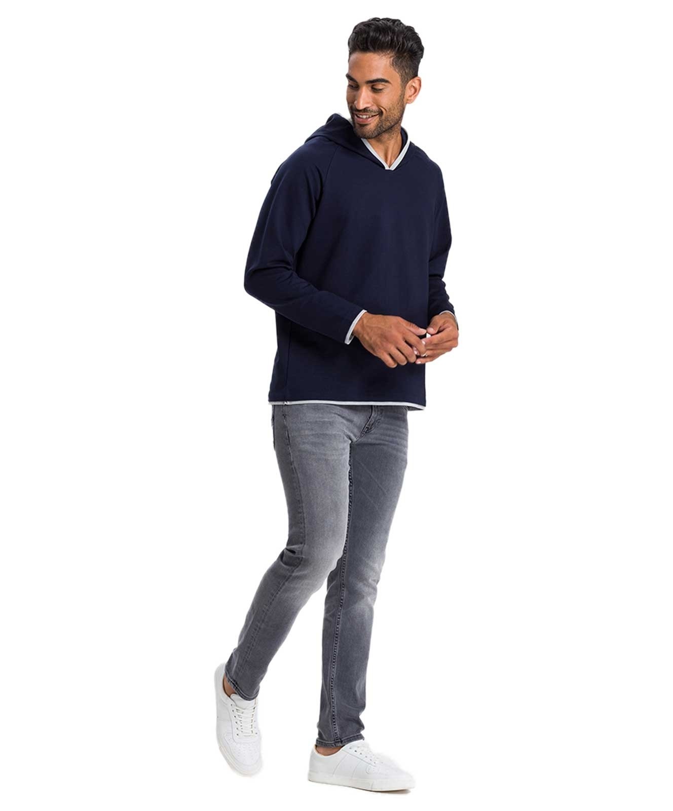 Herren Jeans Damien von Cross in Grey Used