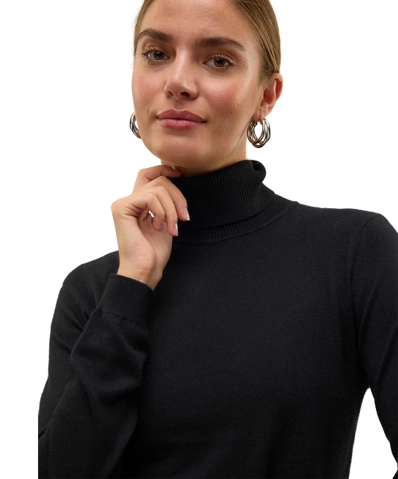 Damen Pullover Iris Rollneck von Vero Moda in Black