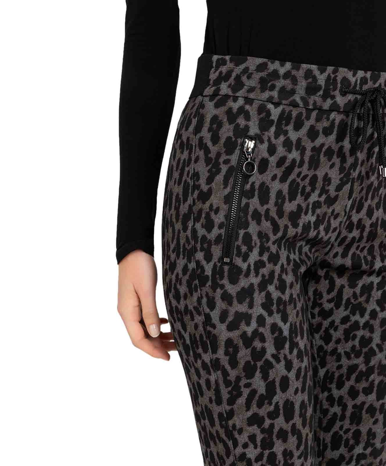 Damen Hose Easy Smart von MAC in Fog Grey Printed