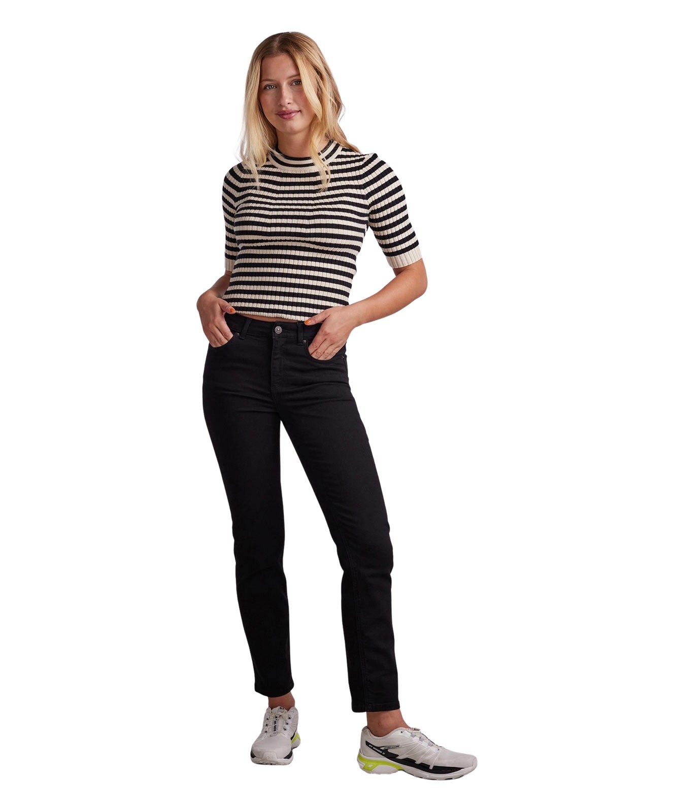 Damen Jeans Delly von Pieces in Black