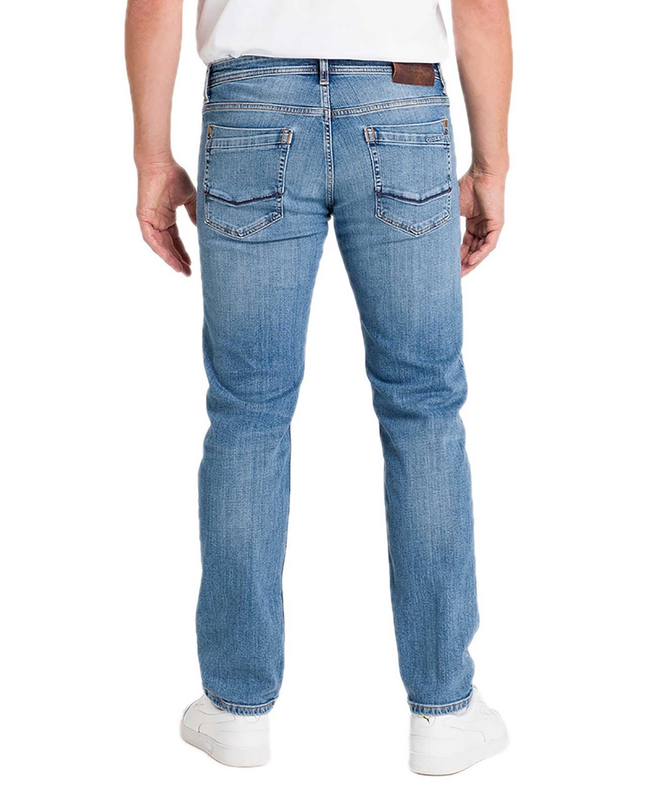 Herren Jeans Antonio von Cross in Mid Blue Washed