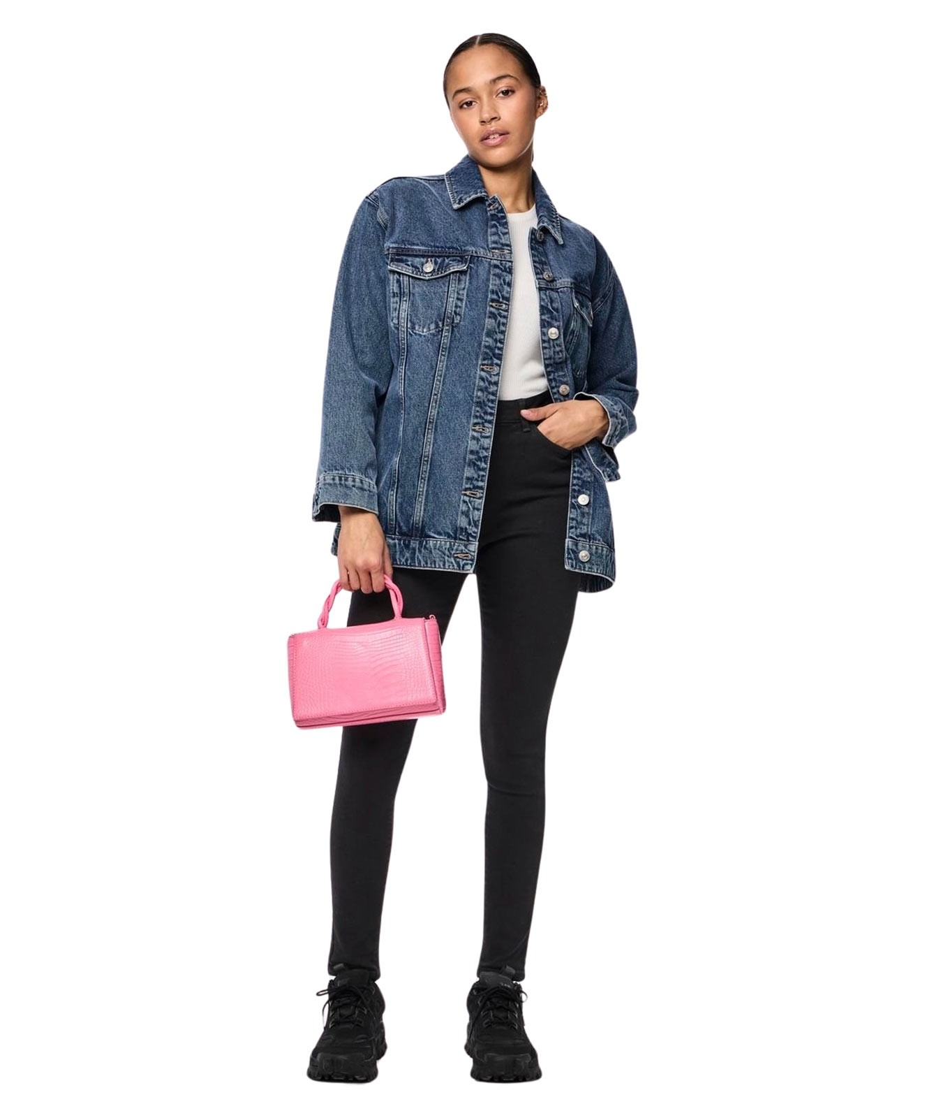 Damen Jeans Dana von Pieces in Black