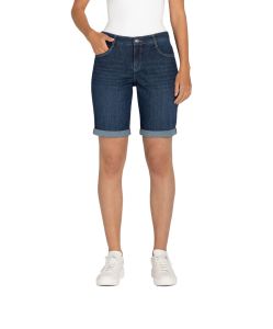 MAC Shorty Jeans Shorts in dunkelblauer Waschung