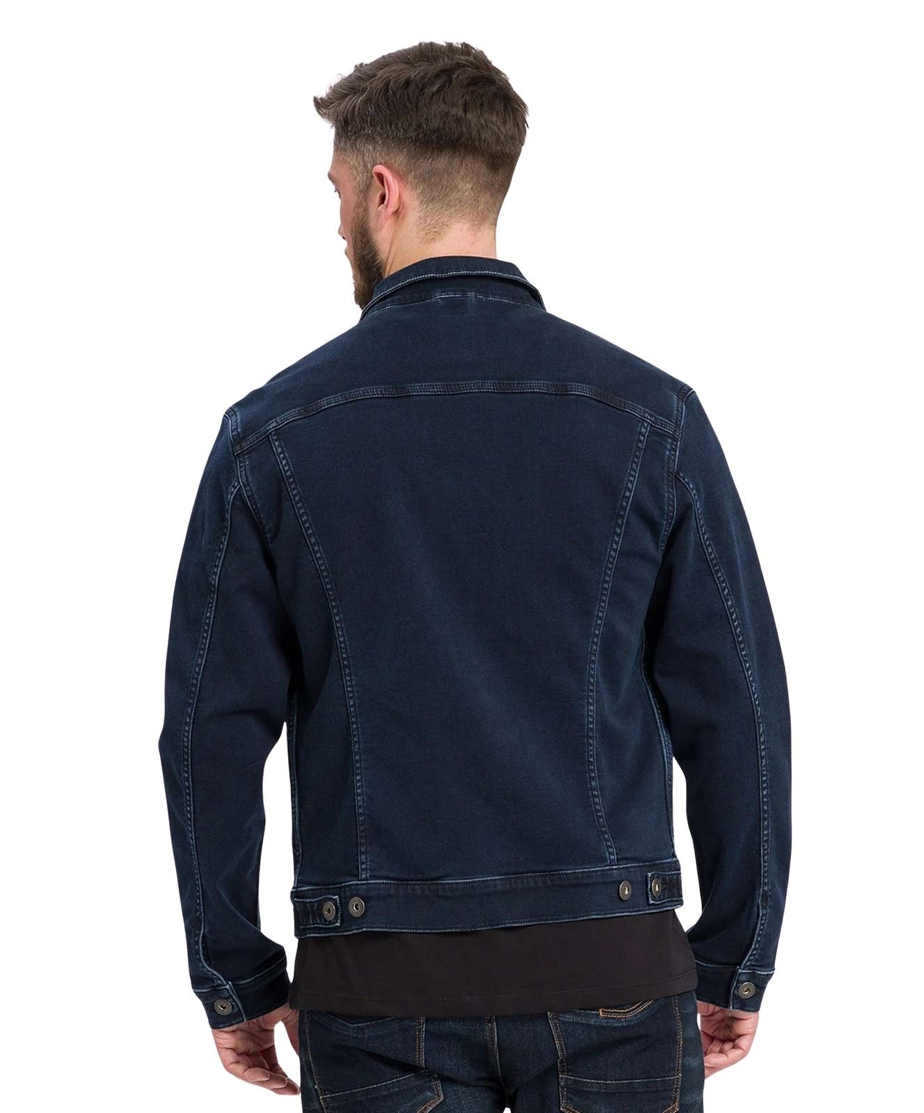 Herren Jacke Denim Jacket von Cross in Blue Black