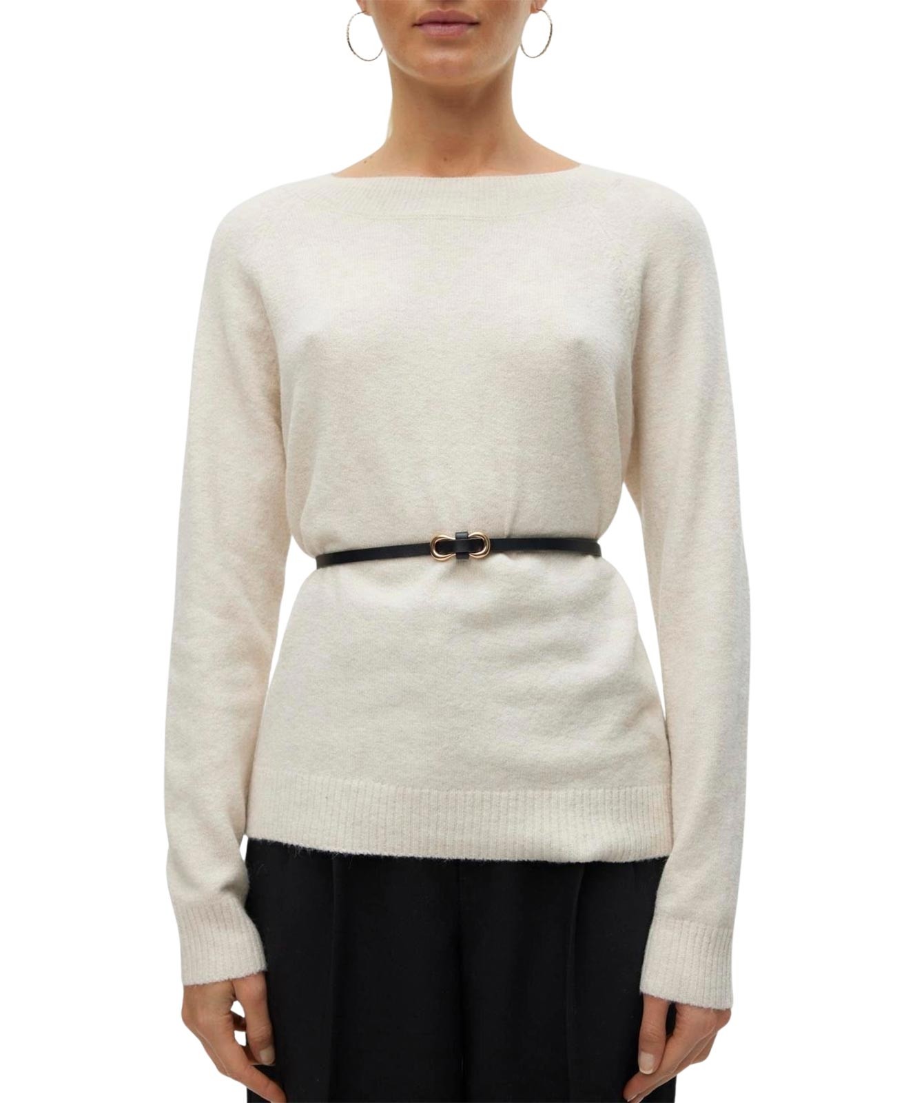 Damen Pullover Doffy von Vero Moda in Birch Melange