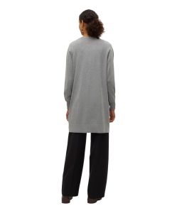 Vero Moda Strickjacke Silje in meliertem Grau
