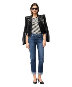 MAC Straight Jeans Sue Relax in Mittelblau