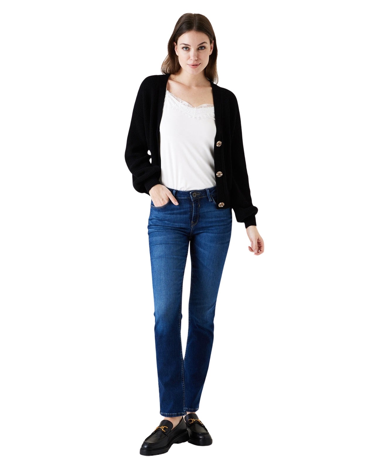 Damen Jeans Celia 248 von Garcia in Dark Used