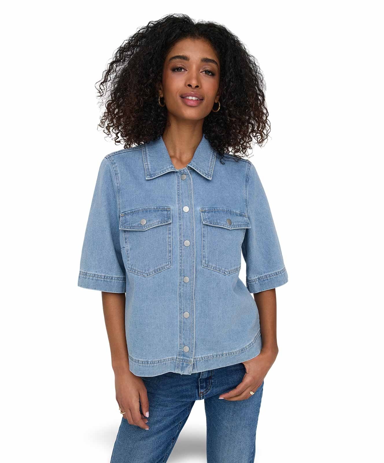 Damen Bluse Belle von Only in Light Blue