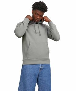 Jack & Jones Kapuzenpullover in Grau aus Bio-Baumwolle