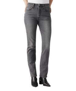 Levi's 501 Damen-Jeans Original Fit in Black Worn