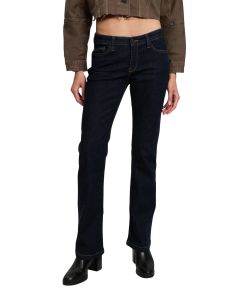 Cross Lauren Jeans in Rinse mit ausgestelltem Bein