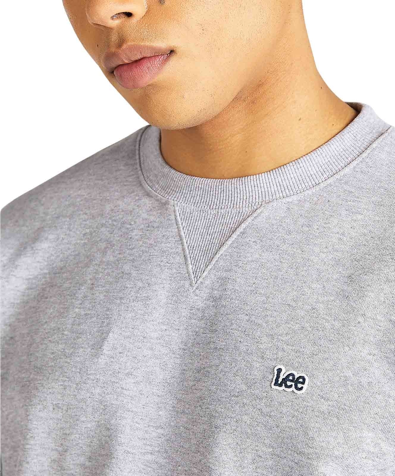 Herren Pullover Patch Crew von Lee in Grey Mele
