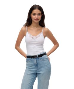 Vero Moda Spitzentop Lace in Weiß