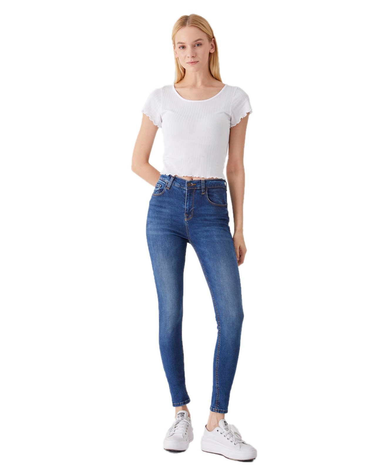 Damen Jeans Amy X von LTB in Ikeda Wash
