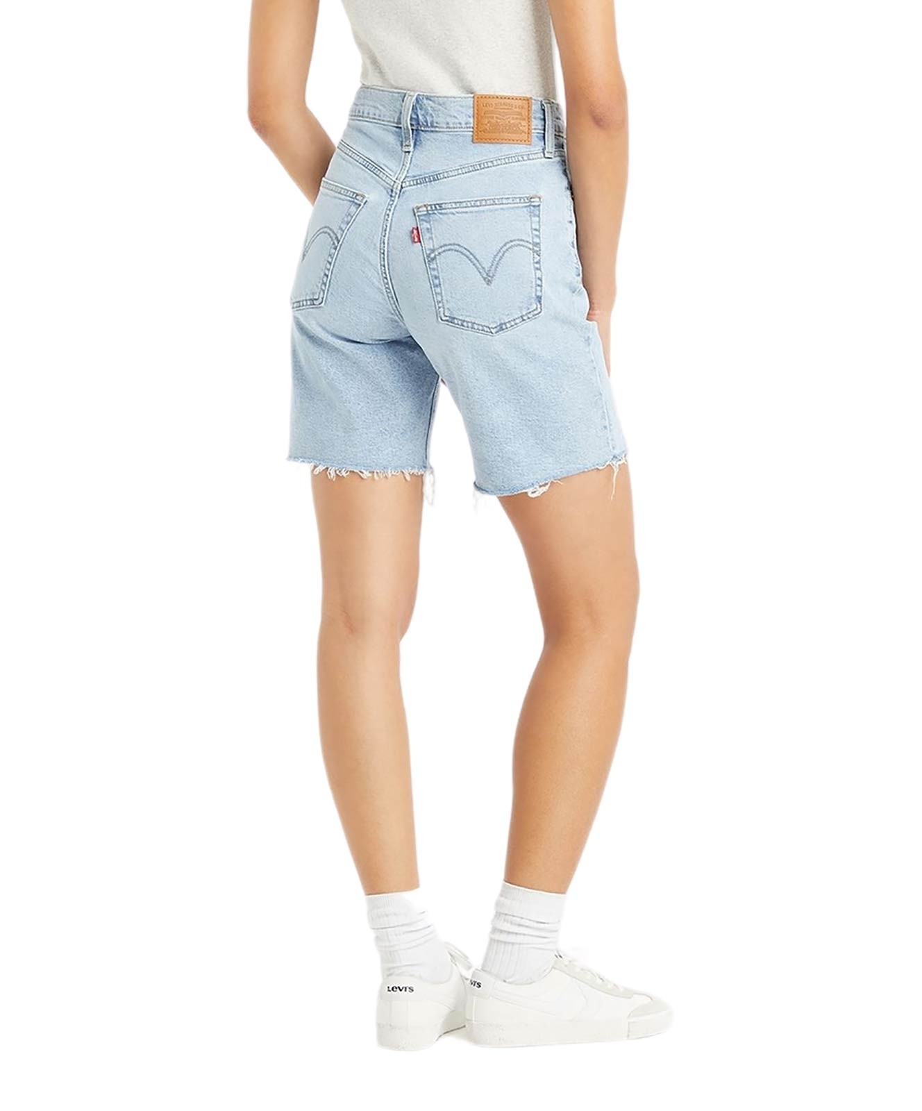 Damen Jeans Ribcage Bermudashorts von Levis in Bubble Burst