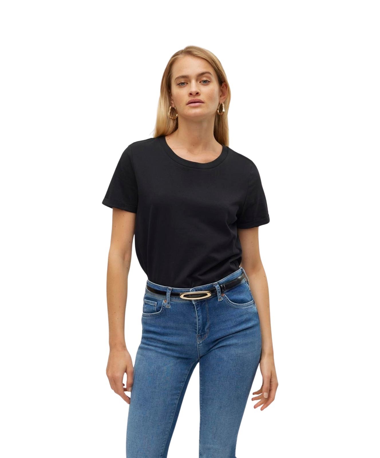 Damen Shirt Paula von Vero Moda in Black
