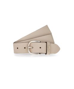 Mustang Damen-Gürtel mit Ovaler Dornschließe in Beige