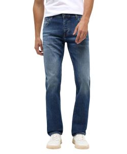 Mustang Michigan Straight Jeans in Light Scratched Used