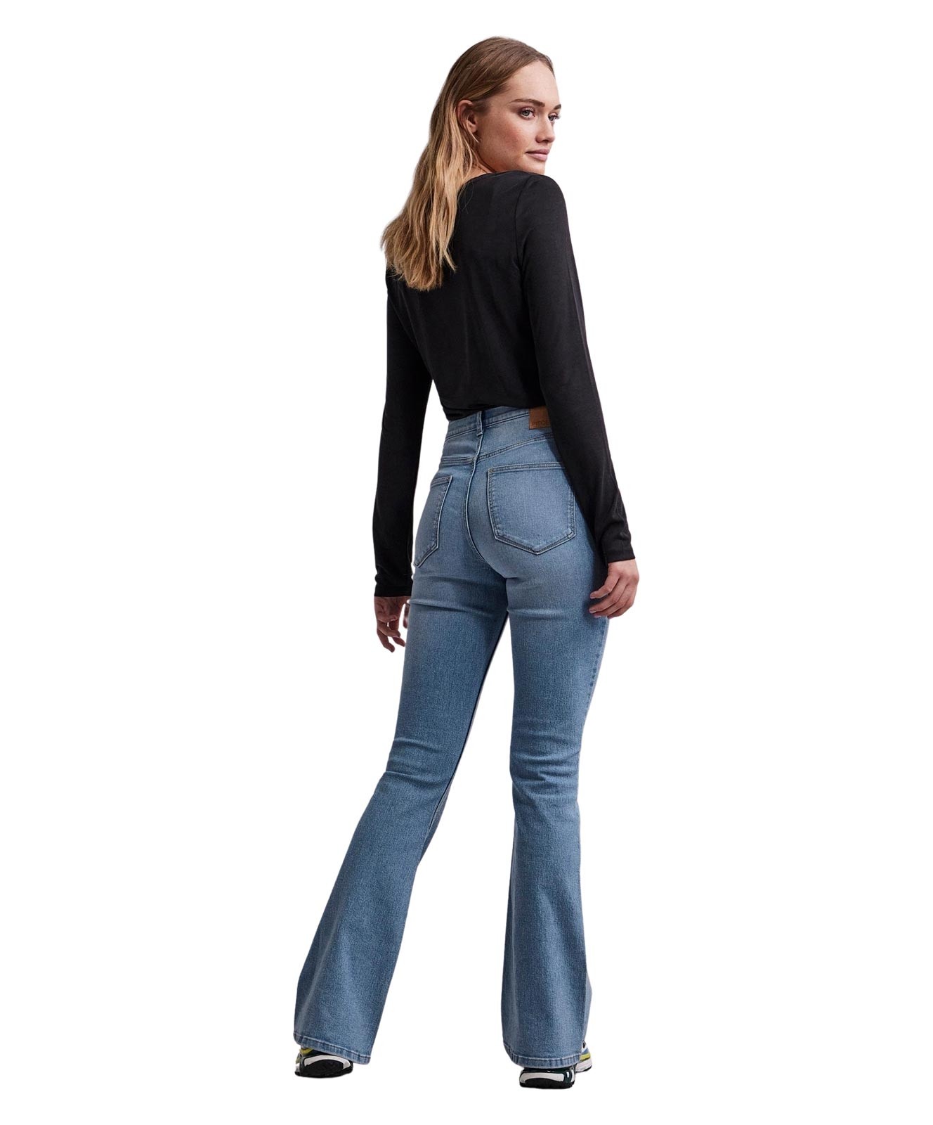Damen Jeans Peggy von Pieces in Light Blue