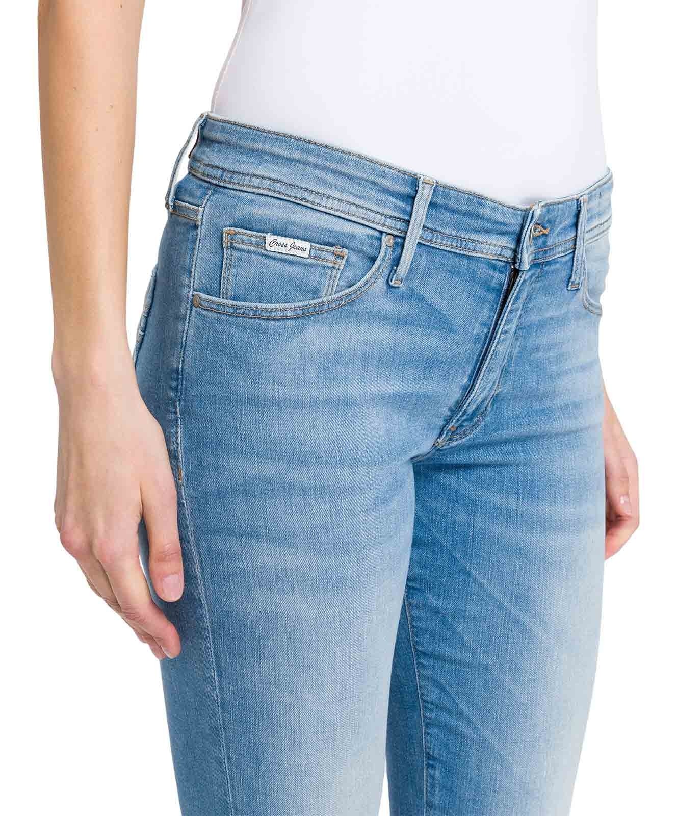 Damen Jeans Anya von Cross in Light Blue