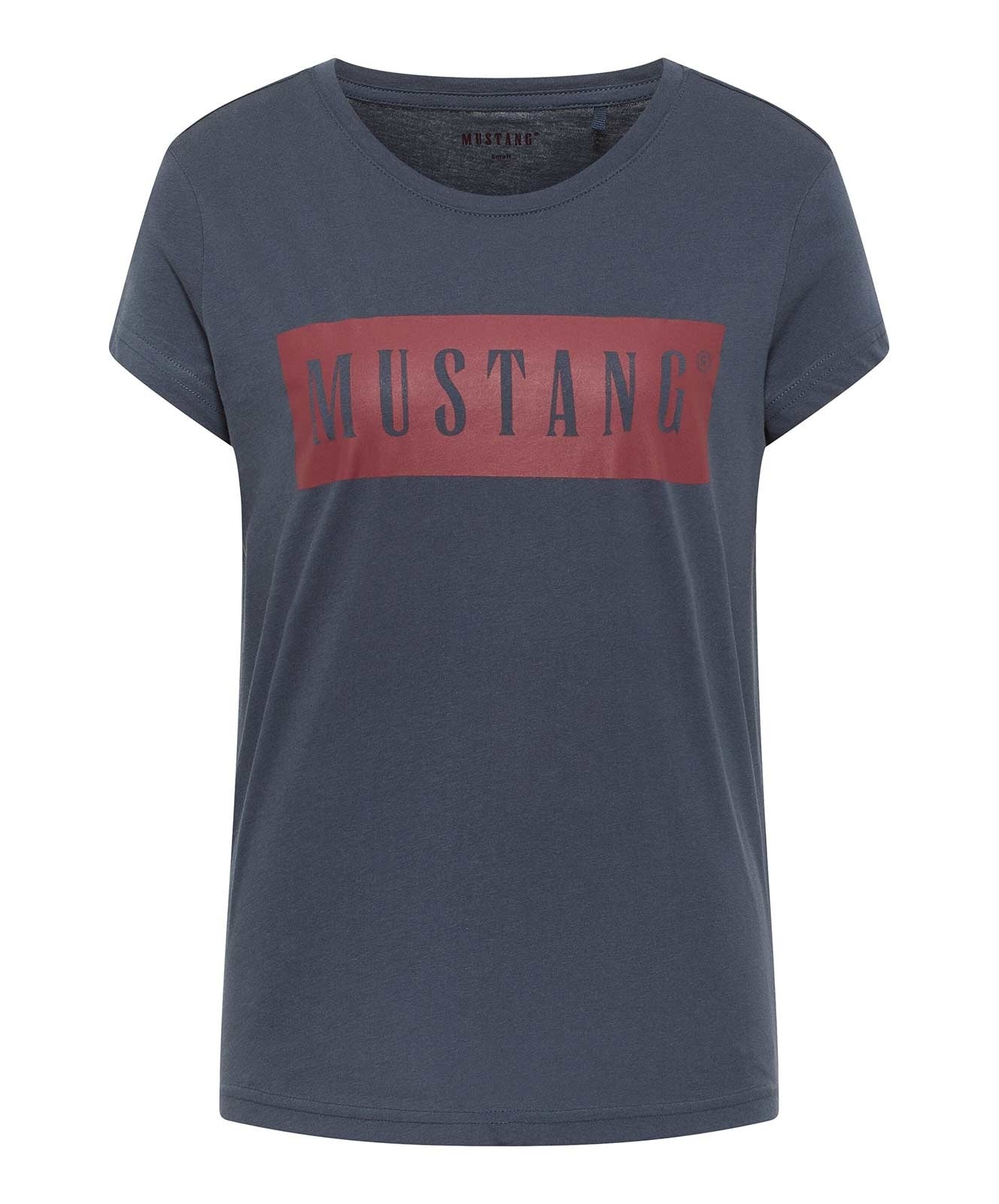 Damen Shirt Alina Logo Tee von Mustang in Blue Nights