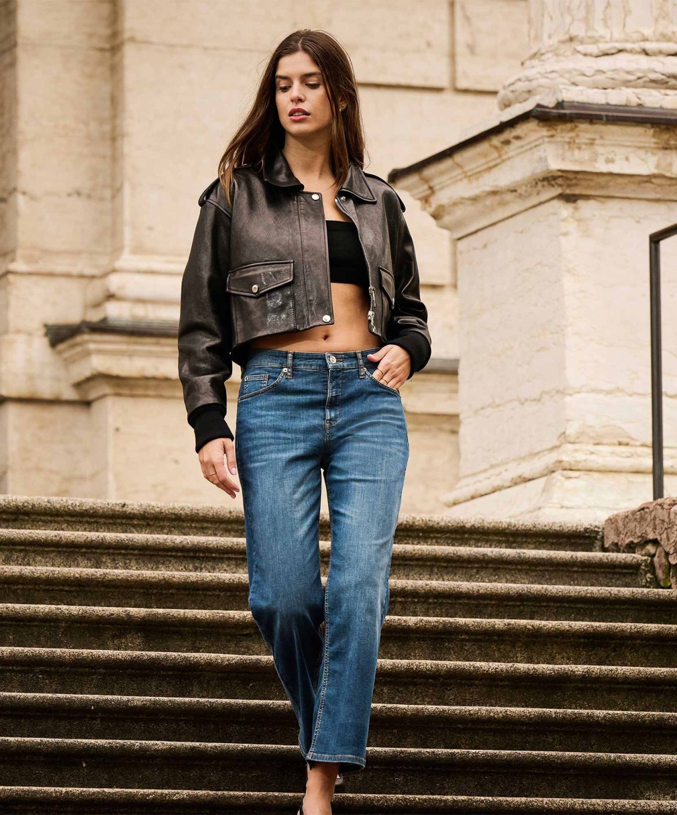 Damen Jeans Culotte von MAC in Basic Blue Stone