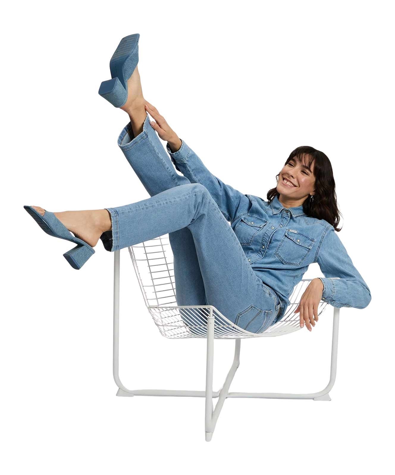 Damen Jeans Lauren von Cross in Light Mid Blue