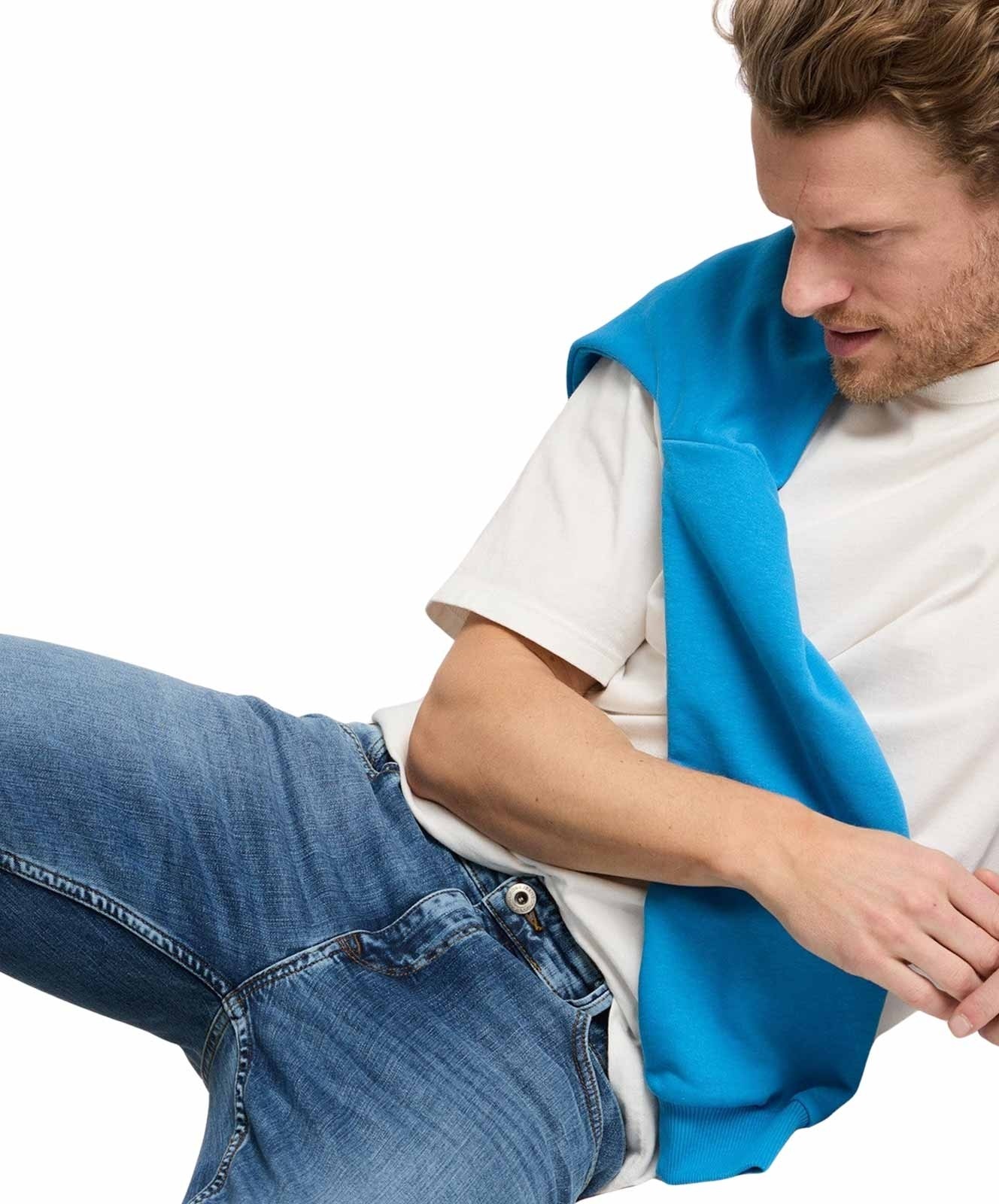 Herren Jeans Dylan von Cross in Mid Blue Used