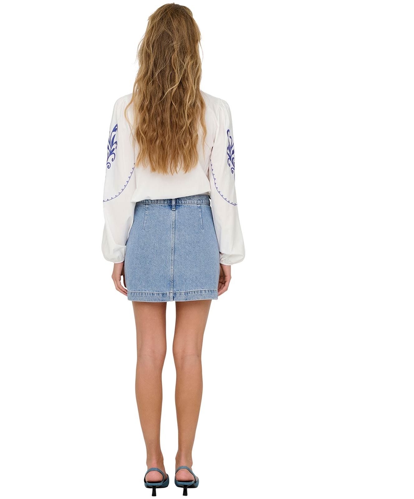 Damen Rock Amazing von Only in Light Blue