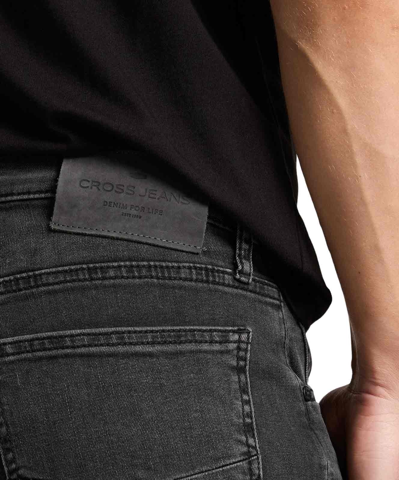 Herren Jeans Damien von Cross in Anthracite