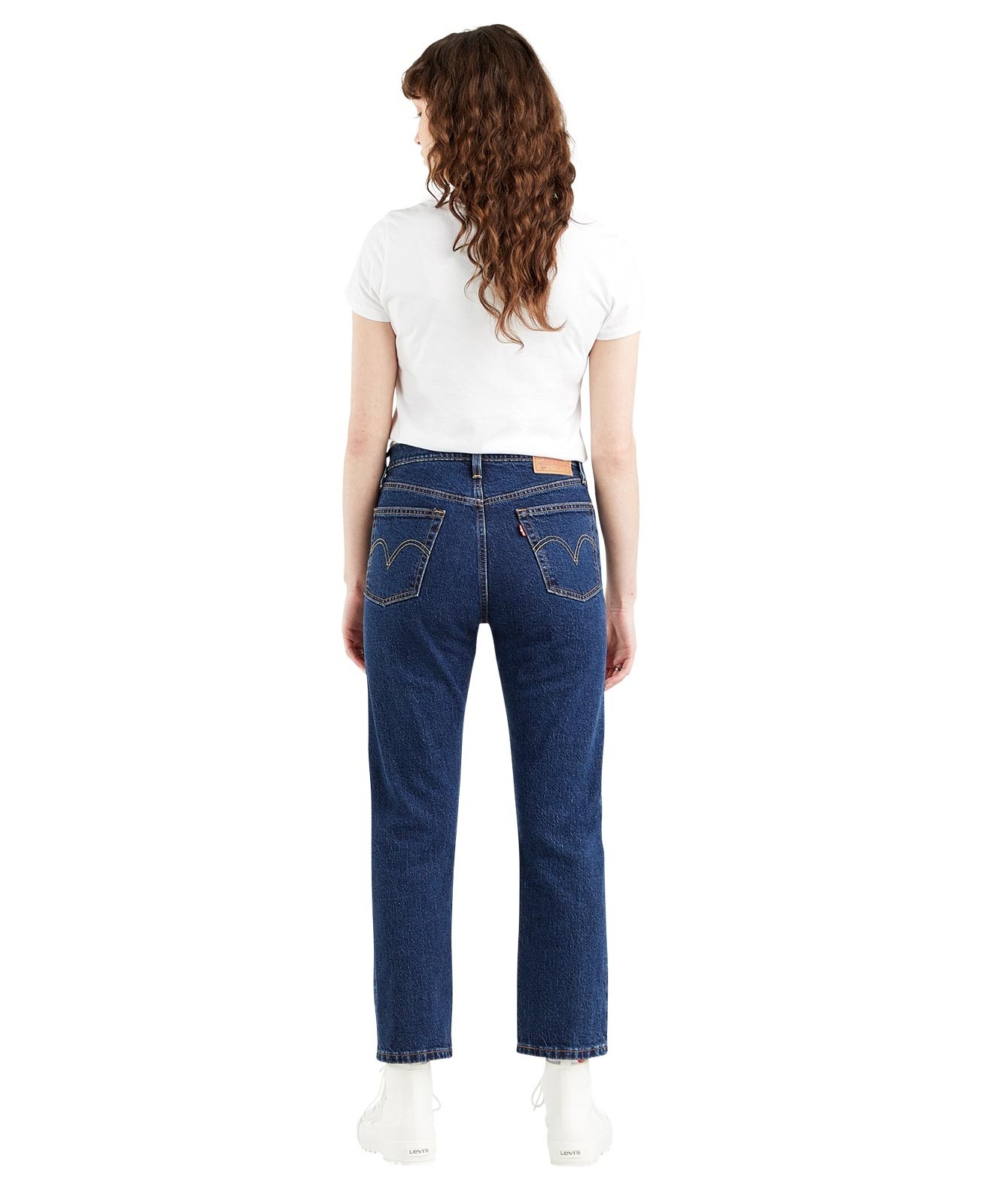 Damen Jeans 501 Crop von Levis in Salsa Stonewash