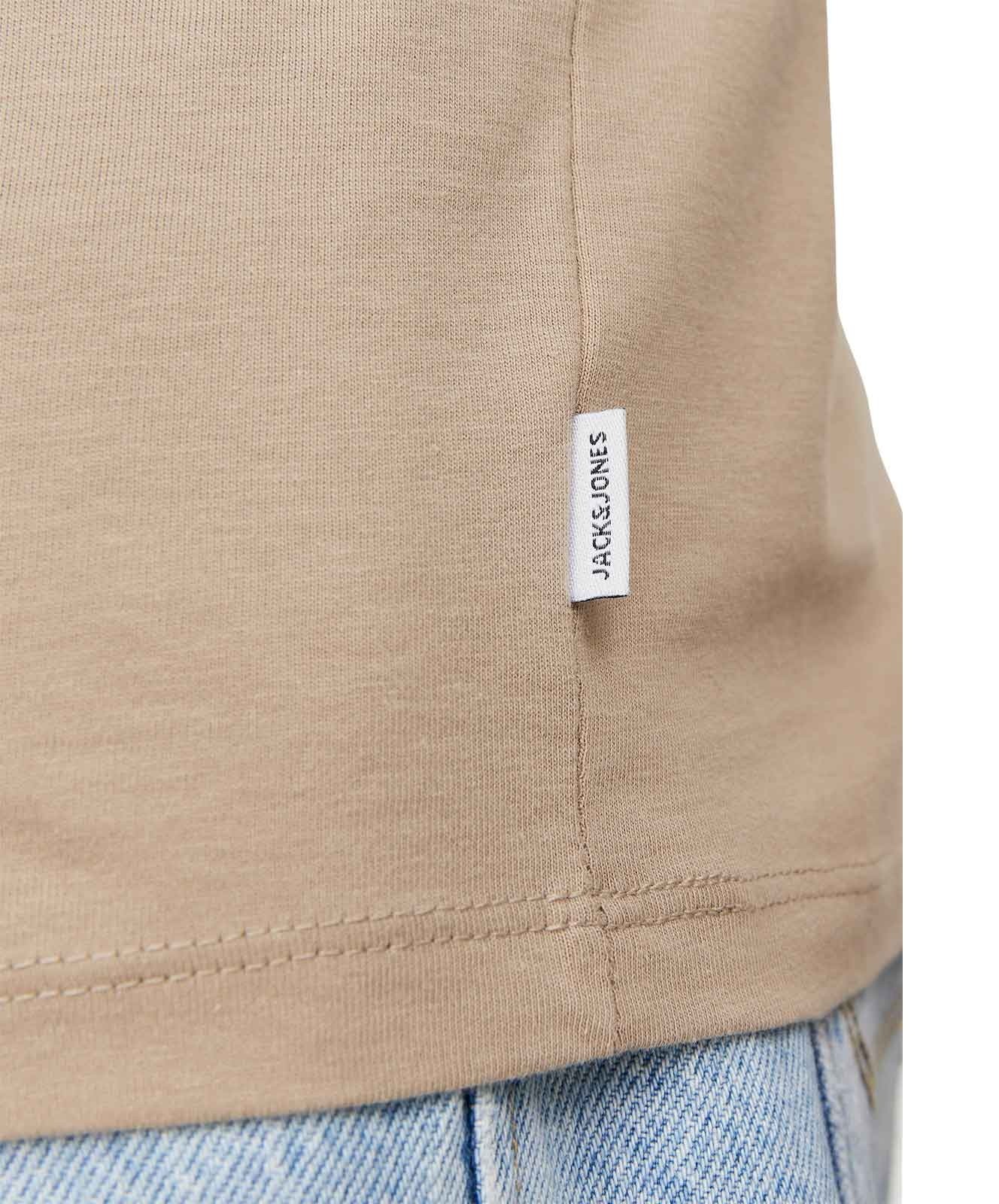 Herren Shirt Organic Basic Tee von Jack & Jones in Crockery