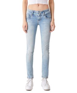 LTB Jeans Slim Fit Zena mit Doppelknopf in Hellblau
