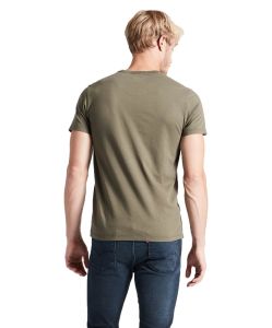Levi‘s Herren T Shirt Original Housemark in Olivgrün