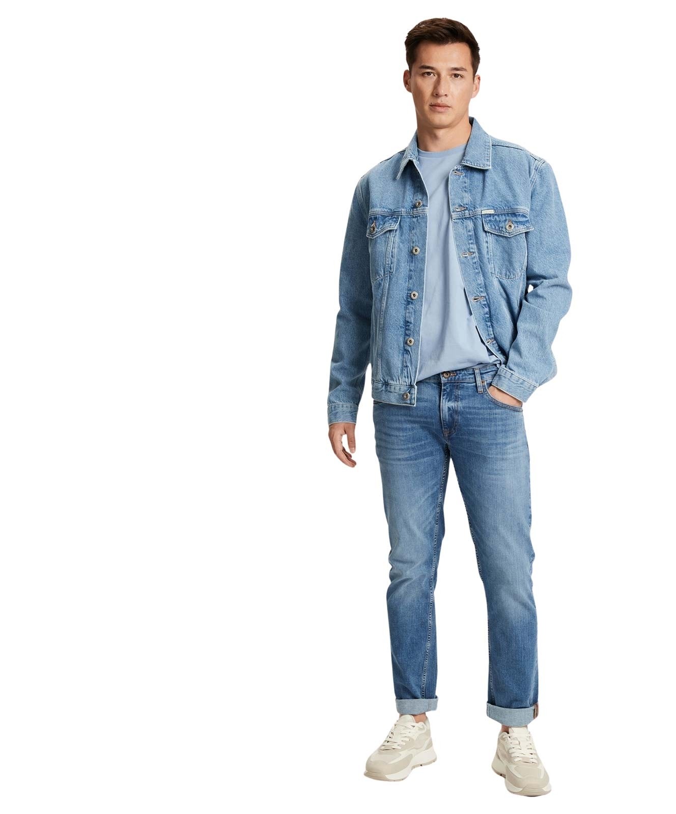 Herren Jeans Damien von Cross in Light Mid Blue