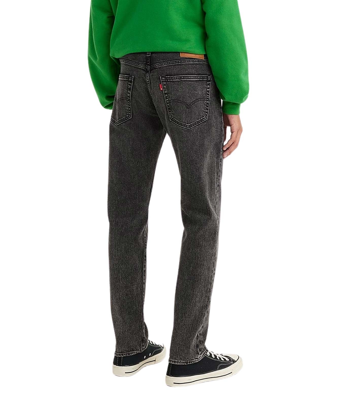 Herren Jeans 502 von Levis in Dark Black Worn In