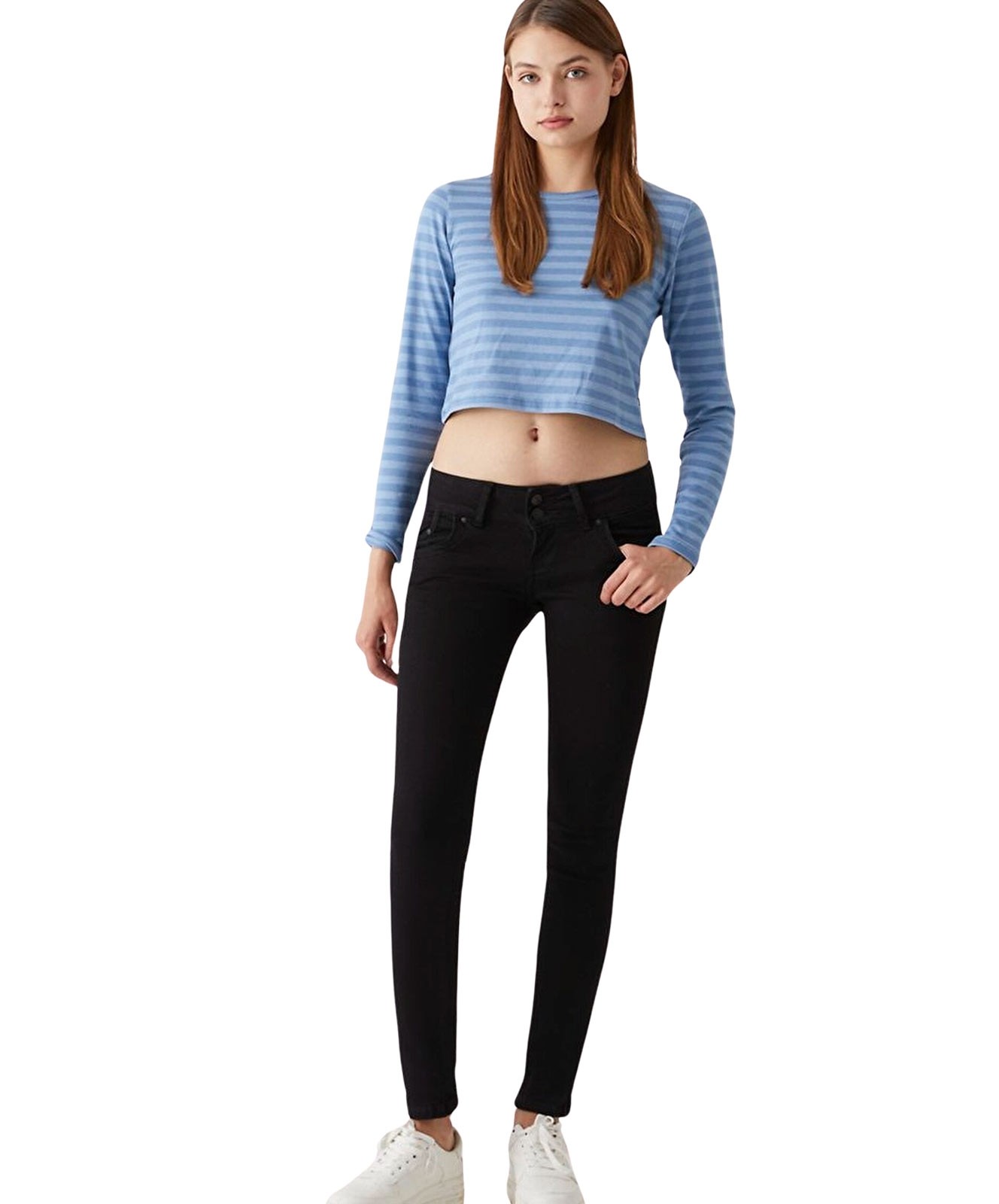 Damen Jeans Molly von LTB in Black to Black