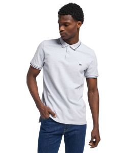 Lee Poloshirt Pique in Hellgrau