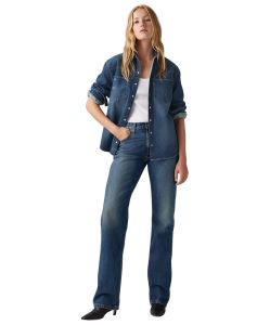 Levi's 501 90s Jeans mit geradem Bein in Mittelblau
