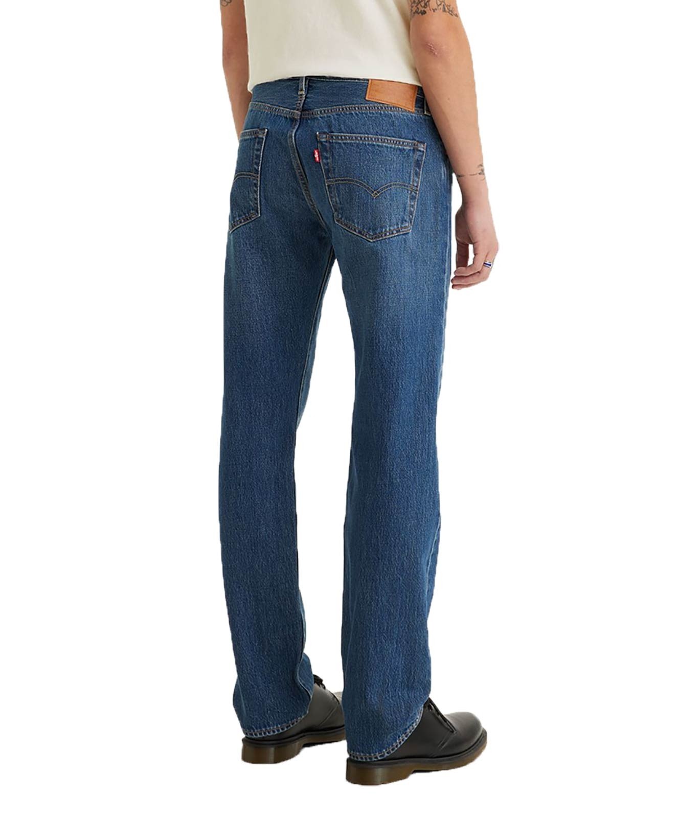 Herren Jeans 501 von Levis in Medium Indigo Stonewash