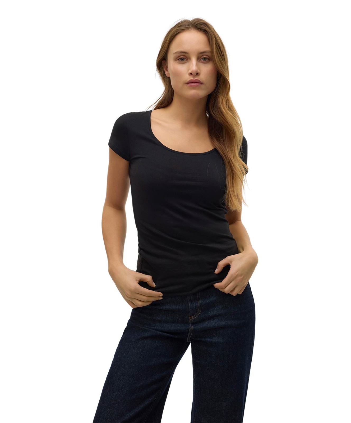 Damen Shirt Maxi My Soft von Vero Moda in Black