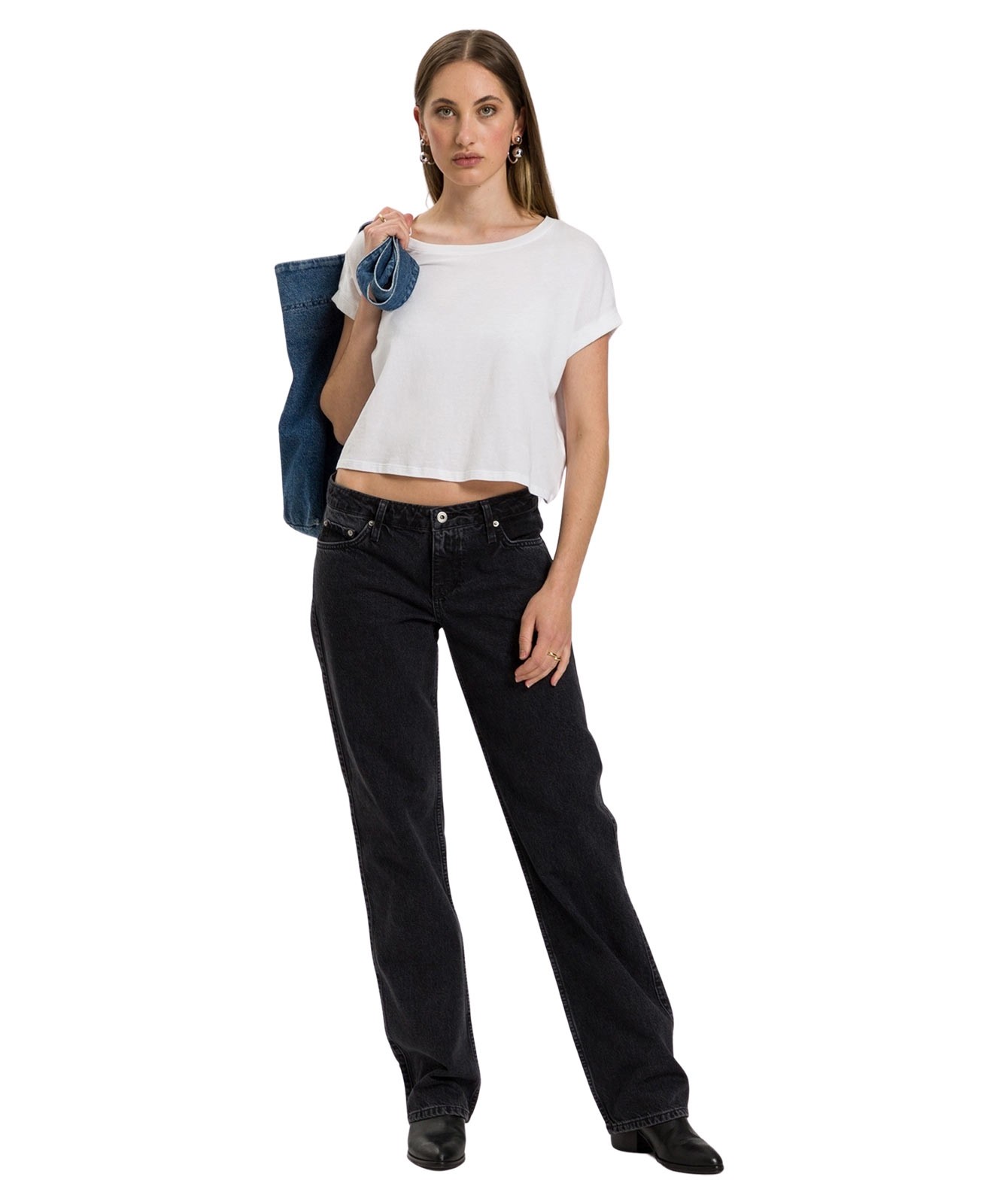 Damen Jeans Lily von Cross in Vintage Dark Grey