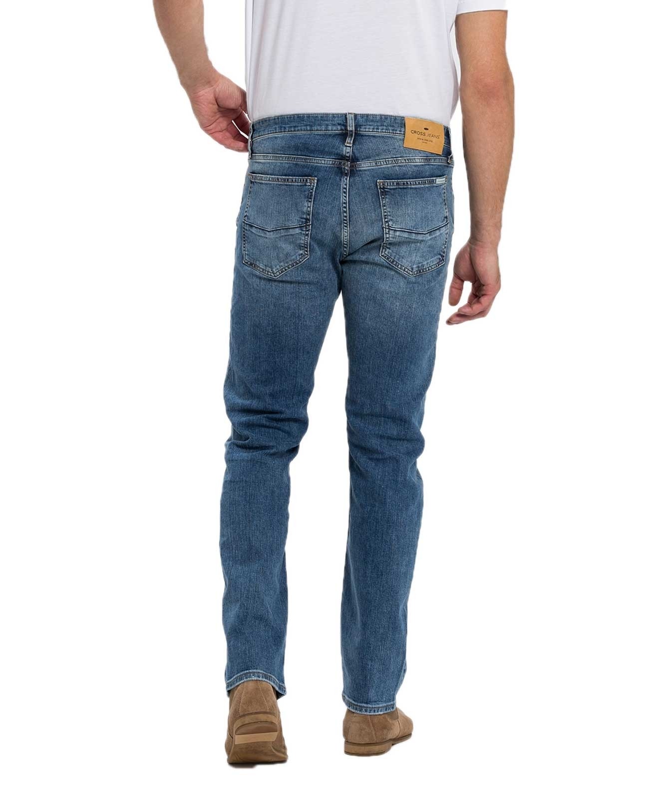 Herren Jeans Damien von Cross in Mid Blue
