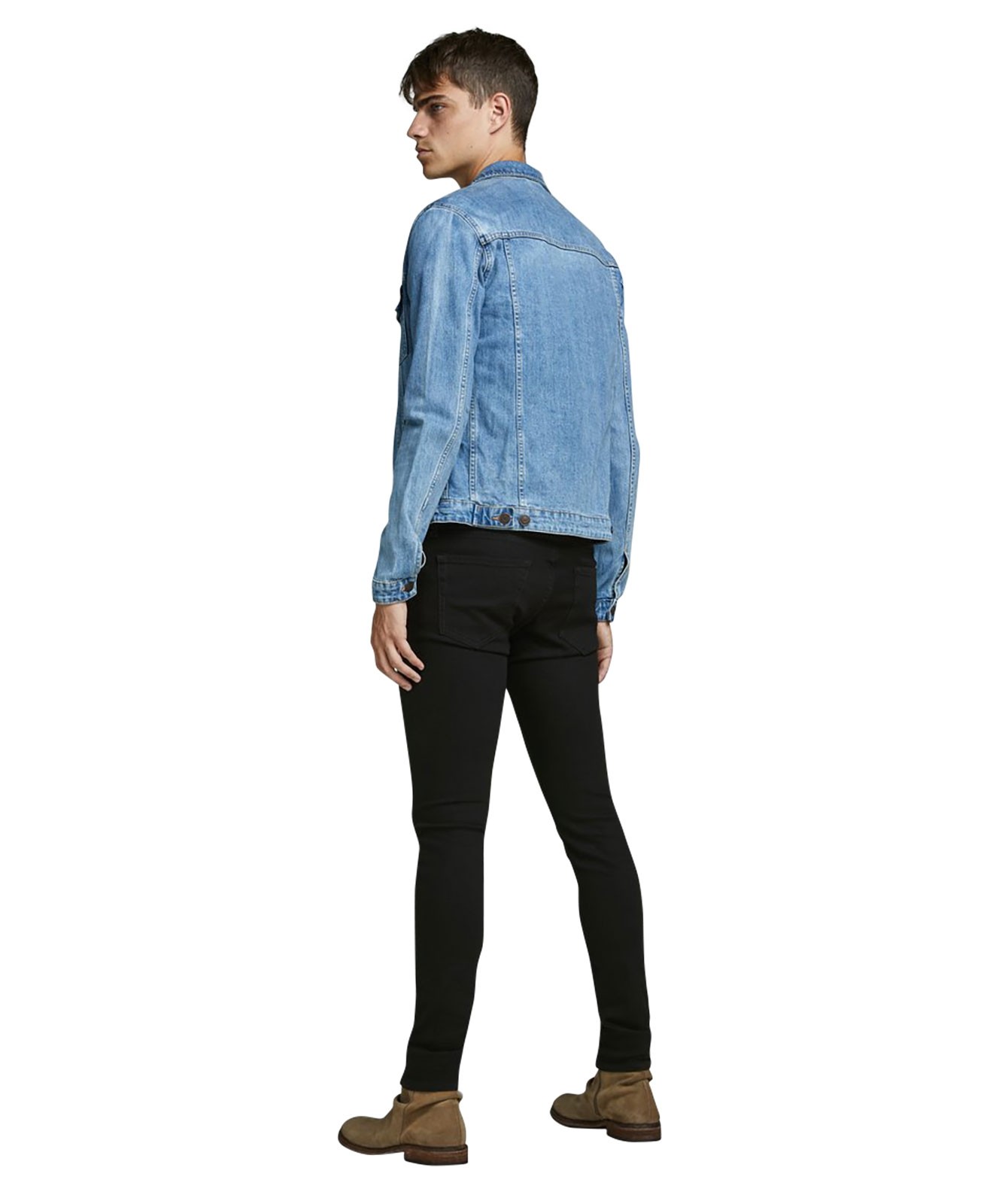 Herren Jeans Liam von Jack & Jones in Black Denim