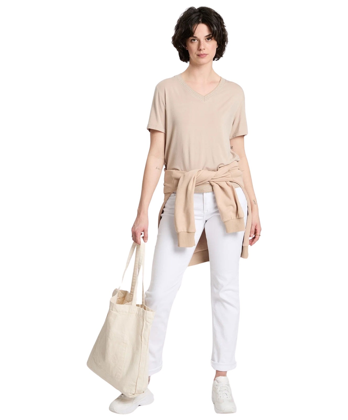 Damen Jeans Rose von Cross in White