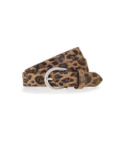 Mustang Damengürtel 25mm mit Animal-Design in Taupe